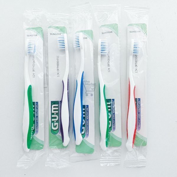Зубная щетка ортодонтическая Gum Ortho 1632791788 фото