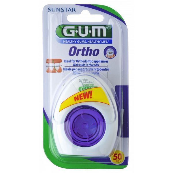 Зубна нитка Gum Ortho, 50 шт. 1278978052 фото
